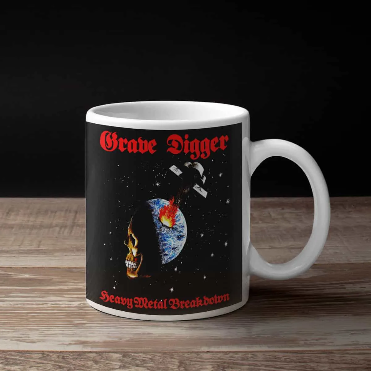 Grave Digger Coffee Mug, Grave Digger Heavy Metal Breakdown Coffee Mug