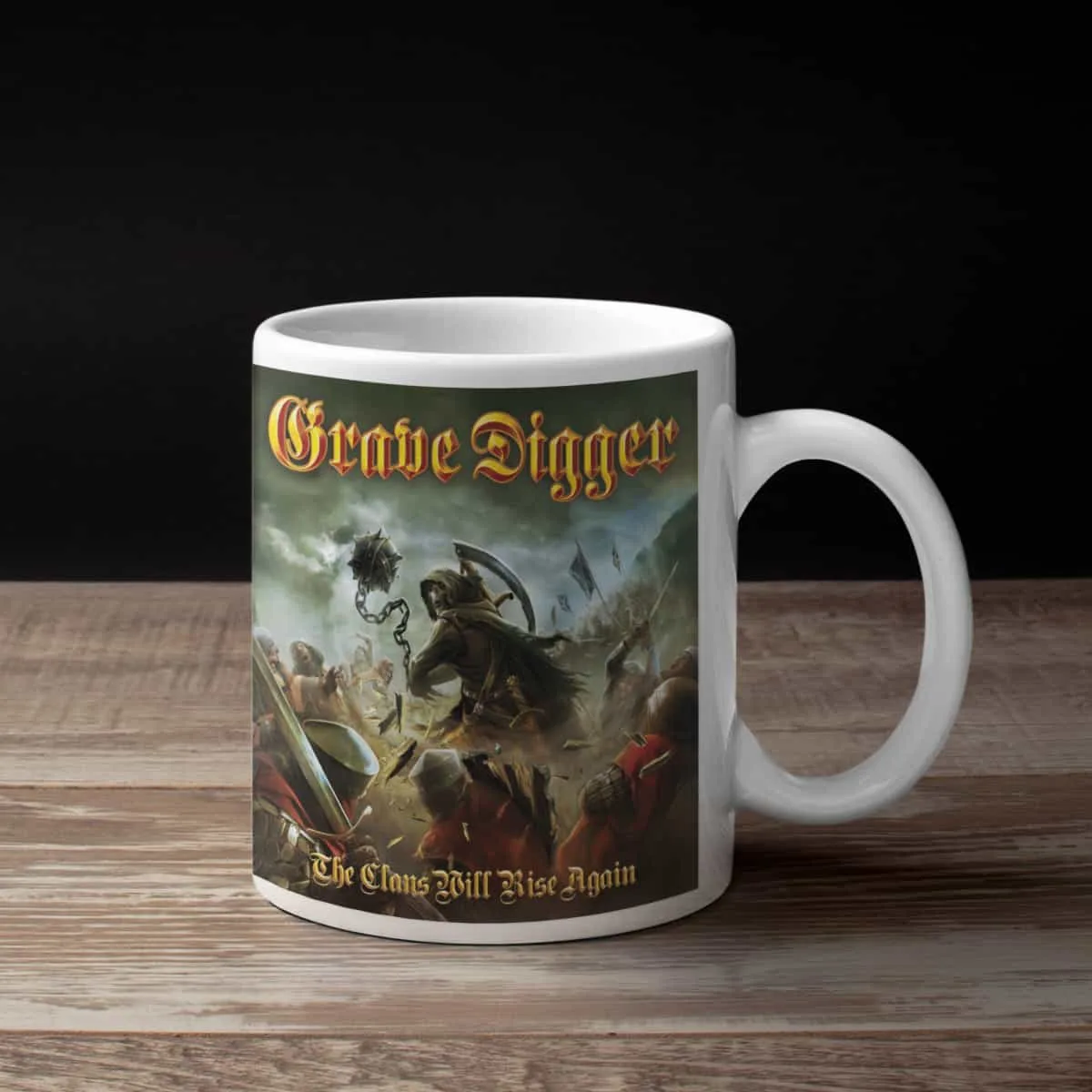Grave Digger Coffee Mug, Grave Digger The Clans Will Rise Again Coffee Mug