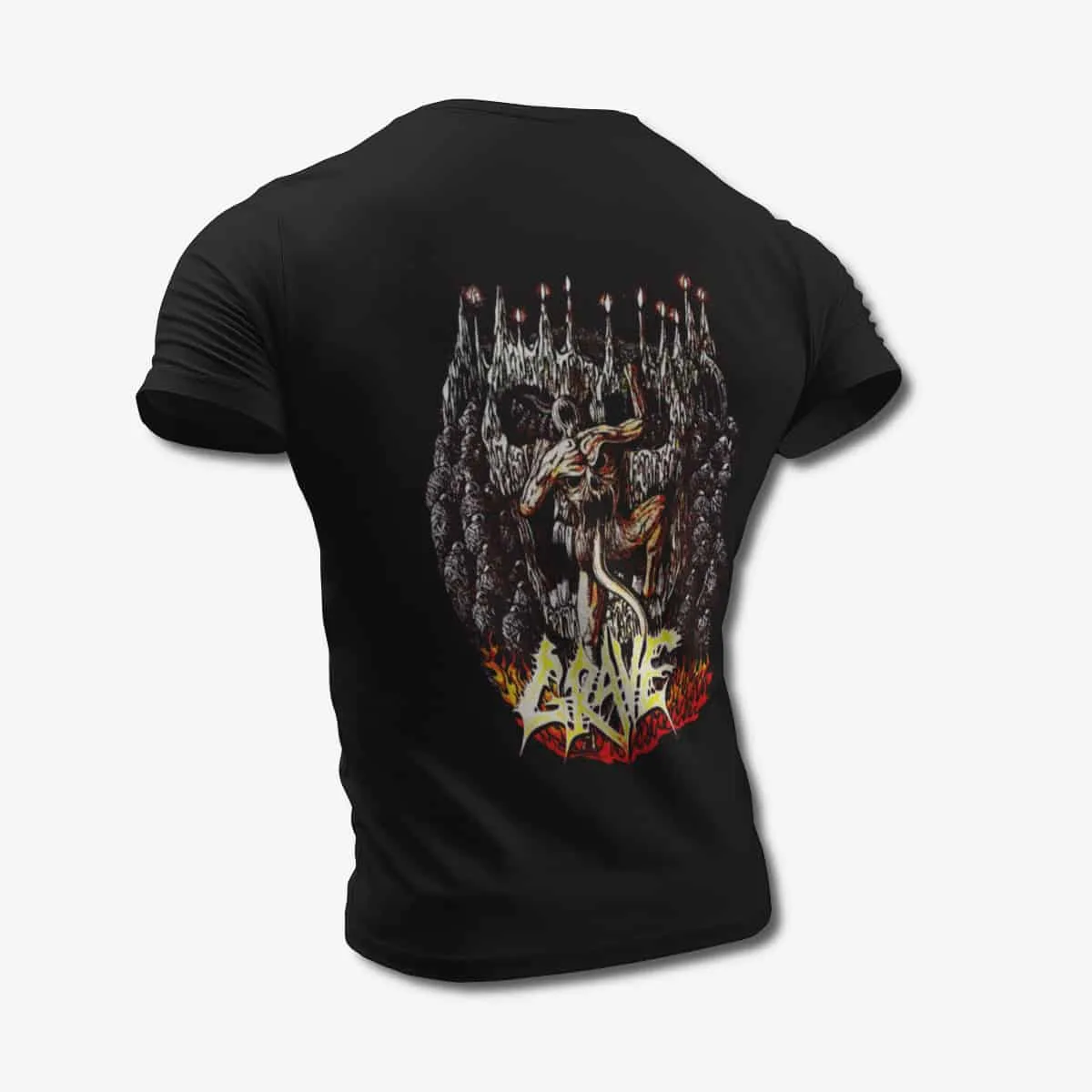Grave T-Shirt, Grave Morbid Ascent Black T-Shirt, Death Metal Merchandise