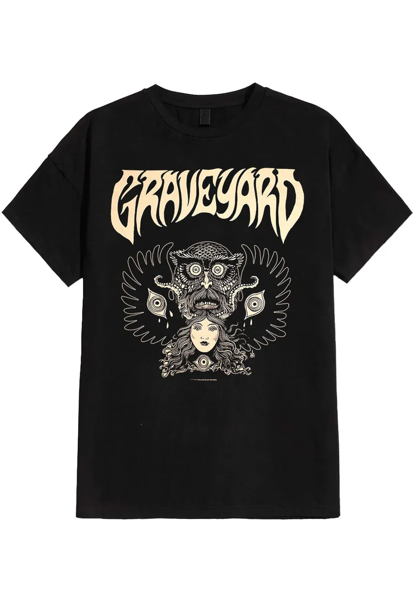 Graveyard Monstertryck Black T-Shirt