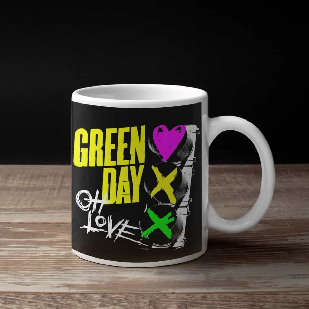 Green Day Coffee Mug, Green Day Oh Love Coffee Mug