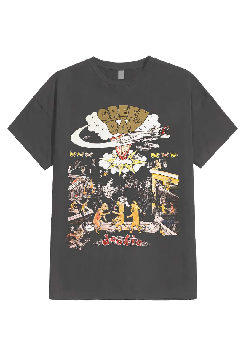 Green Day Dookie Charcoal T-Shirt