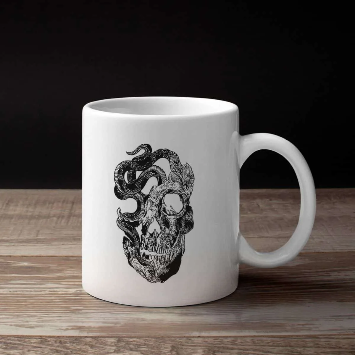 Grinning Deaths Head Band Coffee Mug, Grinning Death’s Head Blood War Mug