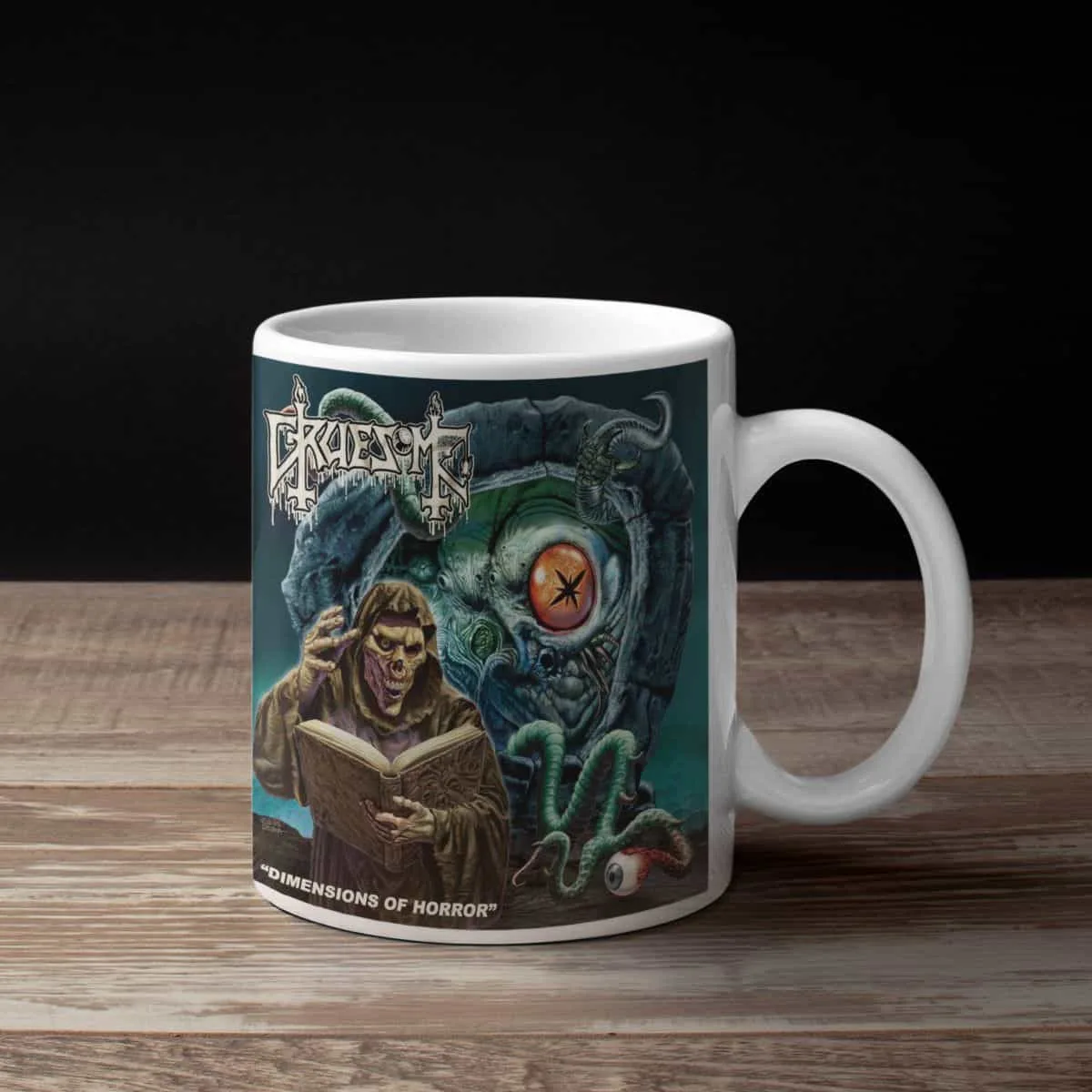 Gruesome Band Coffee Mug, Gruesome Dimensions of Horror Mug