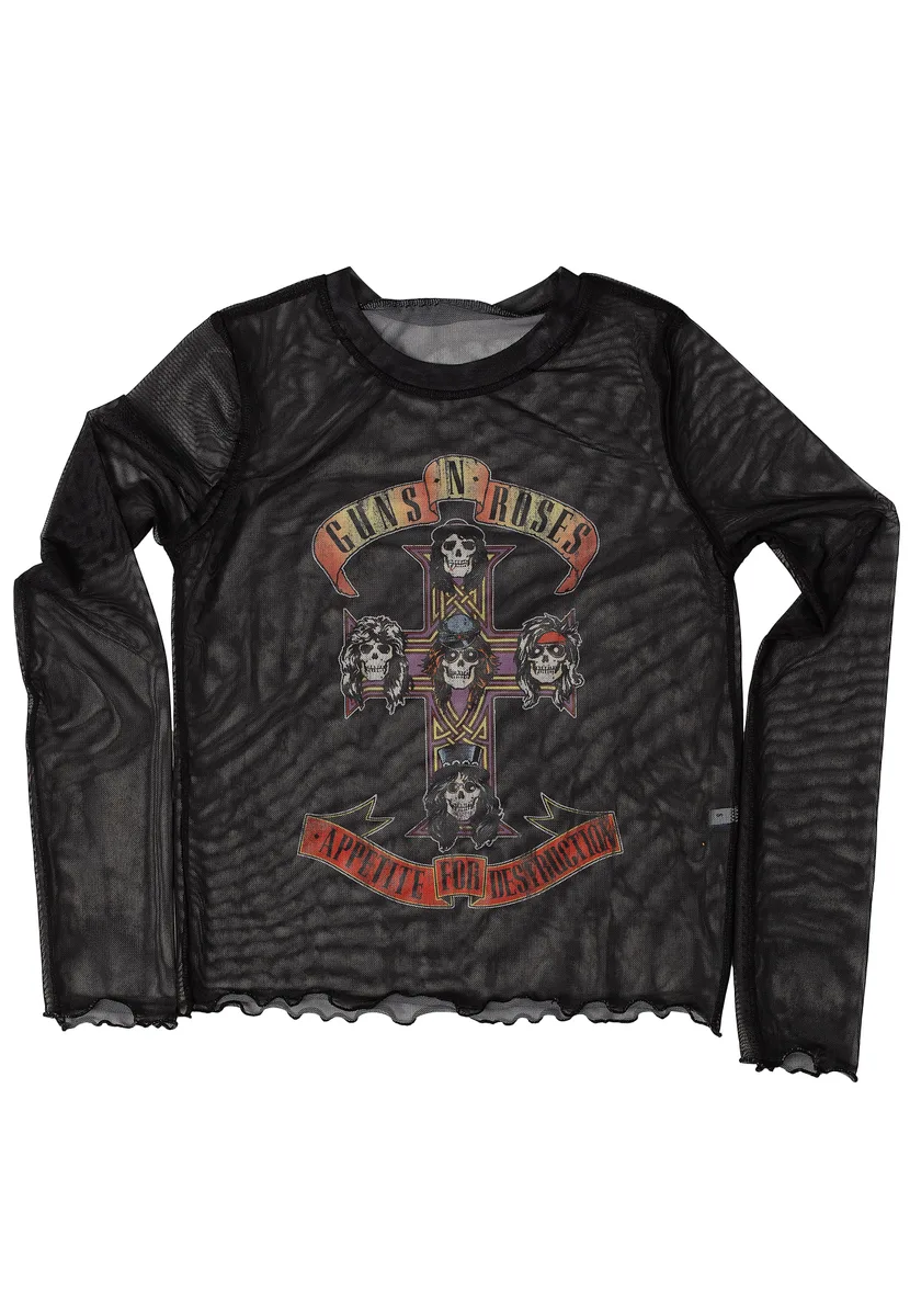 Guns N' Roses Appetite For Destruction Ladies Long Sleeve