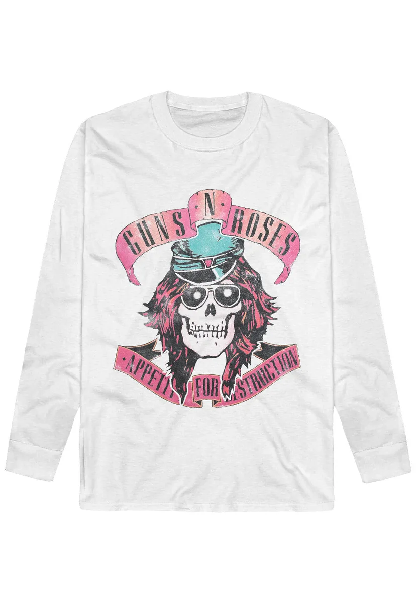 Guns N' Roses Axl Skull White Hoodie