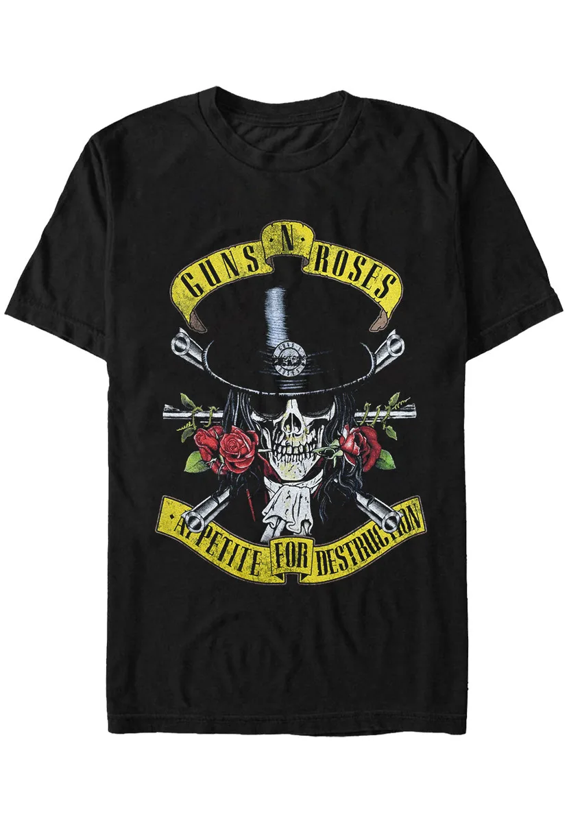 Guns N' Roses Top Hat Skull T-Shirt