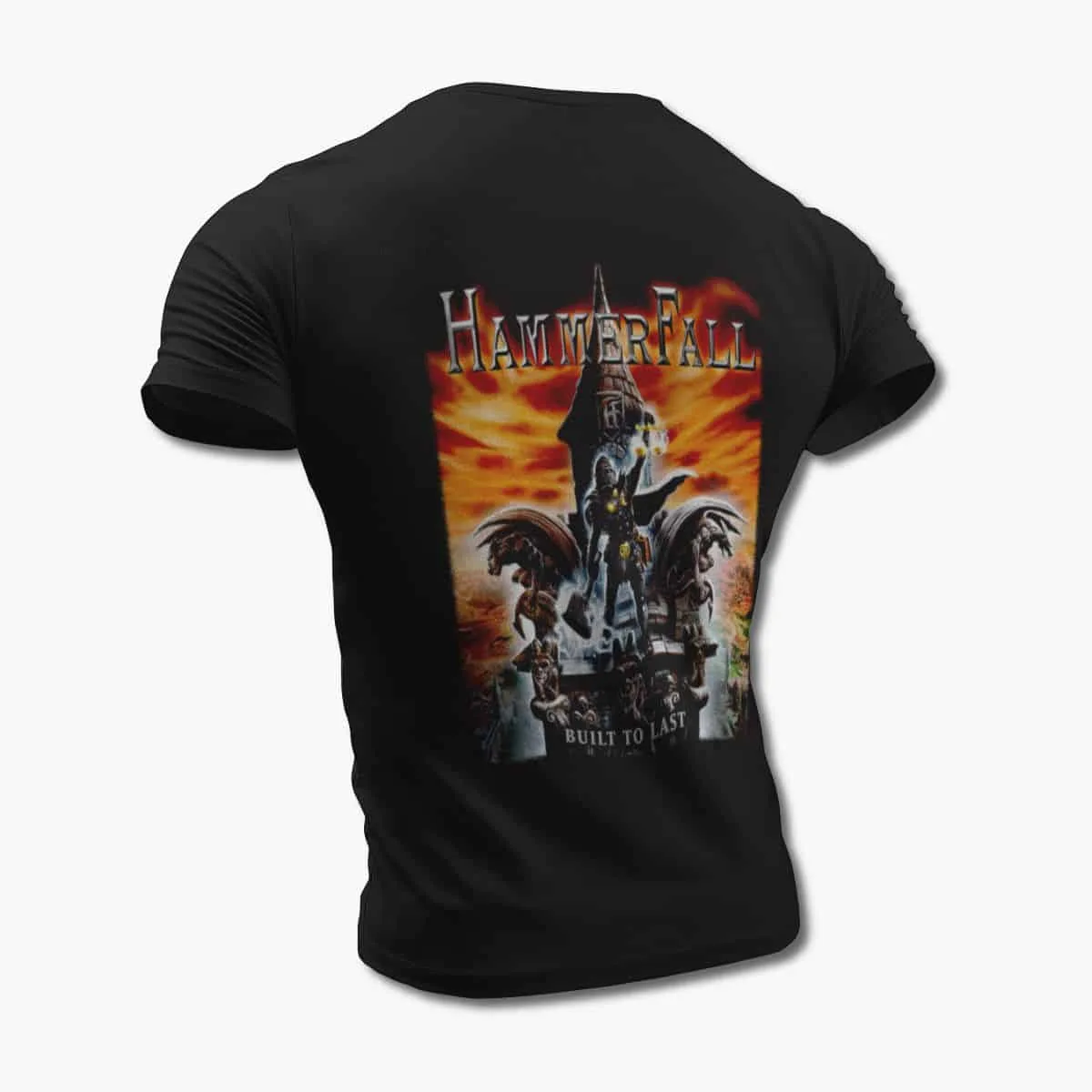HammerFall Band T-Shirt, HammerFall Built To Last T-Shirt, Heavy Metal Merch