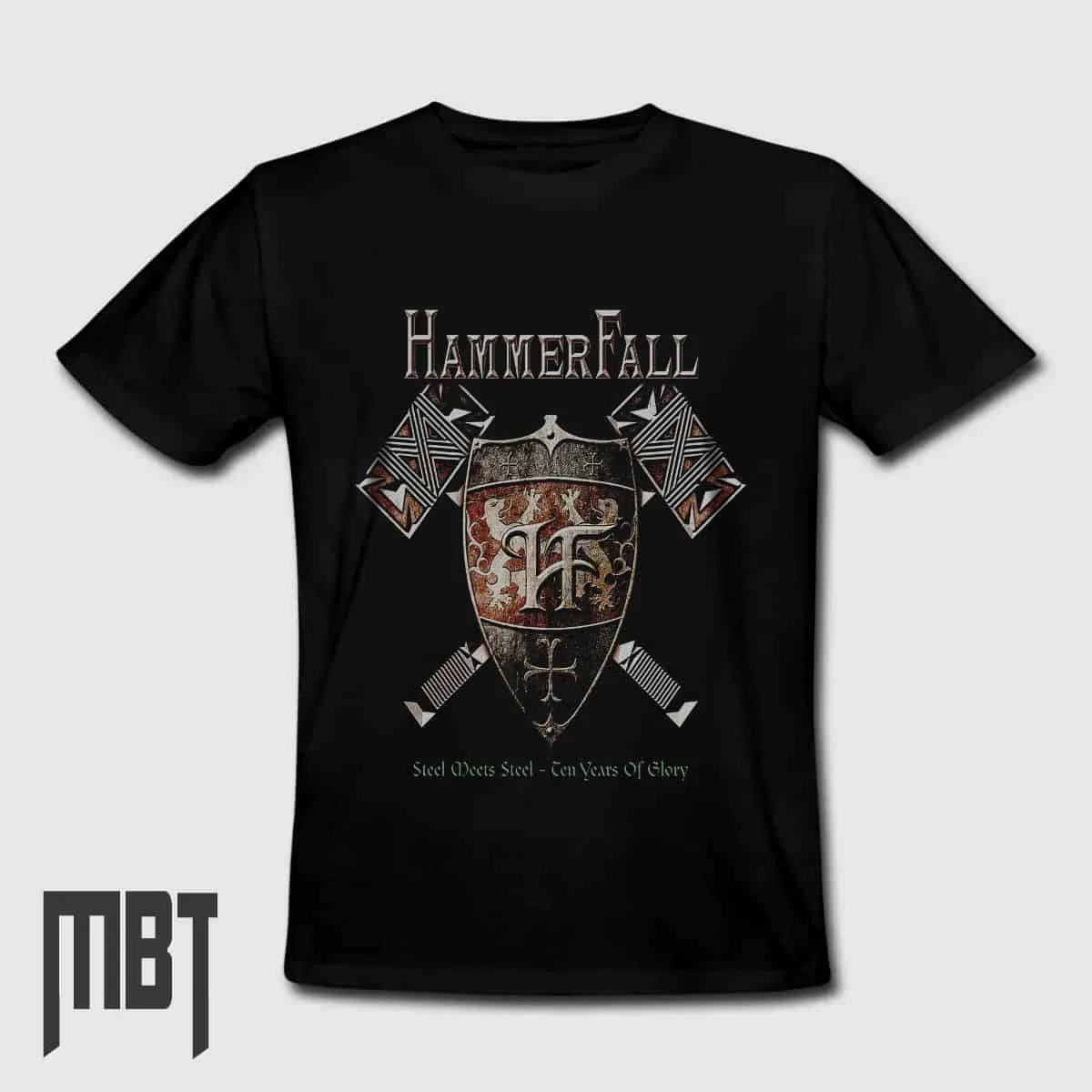 HammerFall Band T-Shirt, HammerFall Steel Meets Steel T-Shirt