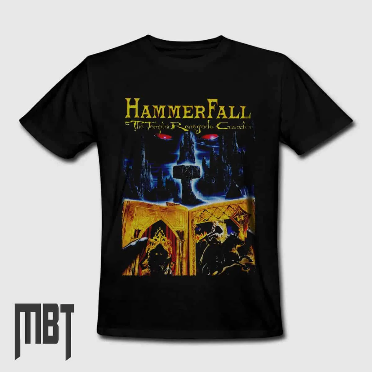 HammerFall Band T-Shirt, HammerFall The Templar Renegade Crusades T-Shirt