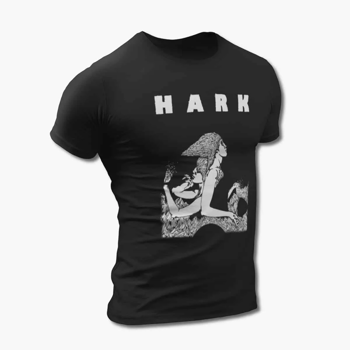 Hark T-Shirt, Hark Crystalline Artwork Black T-Shirt, Stoner Metal Merchandise