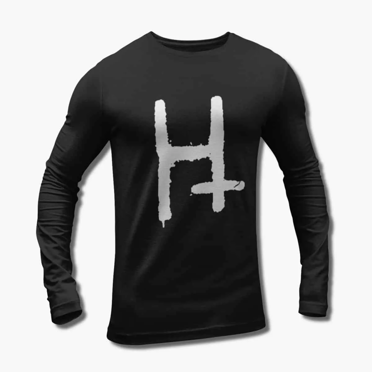 Hate Band Long Sleeve T-Shirt, Hate Logo Black Longsleeve T-Shirt, Sludge Metal, Doom Metal Merchandise