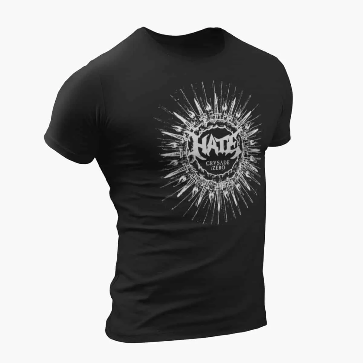 Hate Band T-Shirt, Hate Crusade Zero Artwork T-Shirt, Death Metal Merchandise