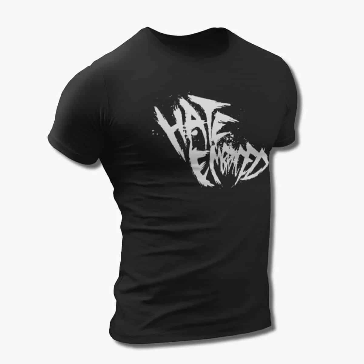 Hate Embraced Band T-Shirt, Hate Embraced Logo Black T-Shirt, Deathcore Merchandise