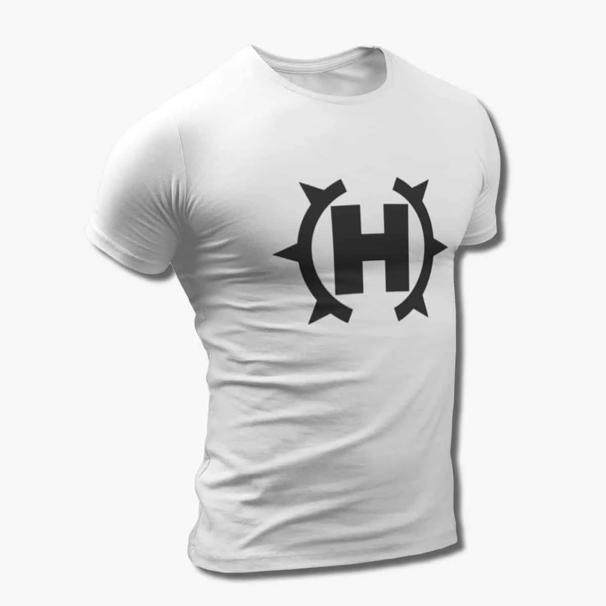 Hate Engine Band T-Shirt, Hate Engine Logo White T-Shirt, Groove Metal, Metalcore Merchandise