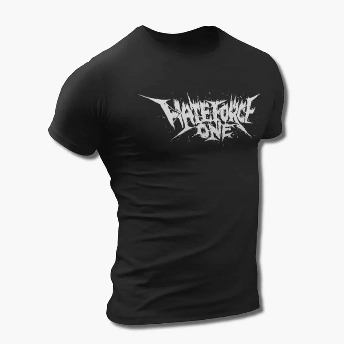 Hate Force One Band T-Shirt, Hate Force One Logo Black T-Shirt, Death Metal, Thrash Metal Merchandise
