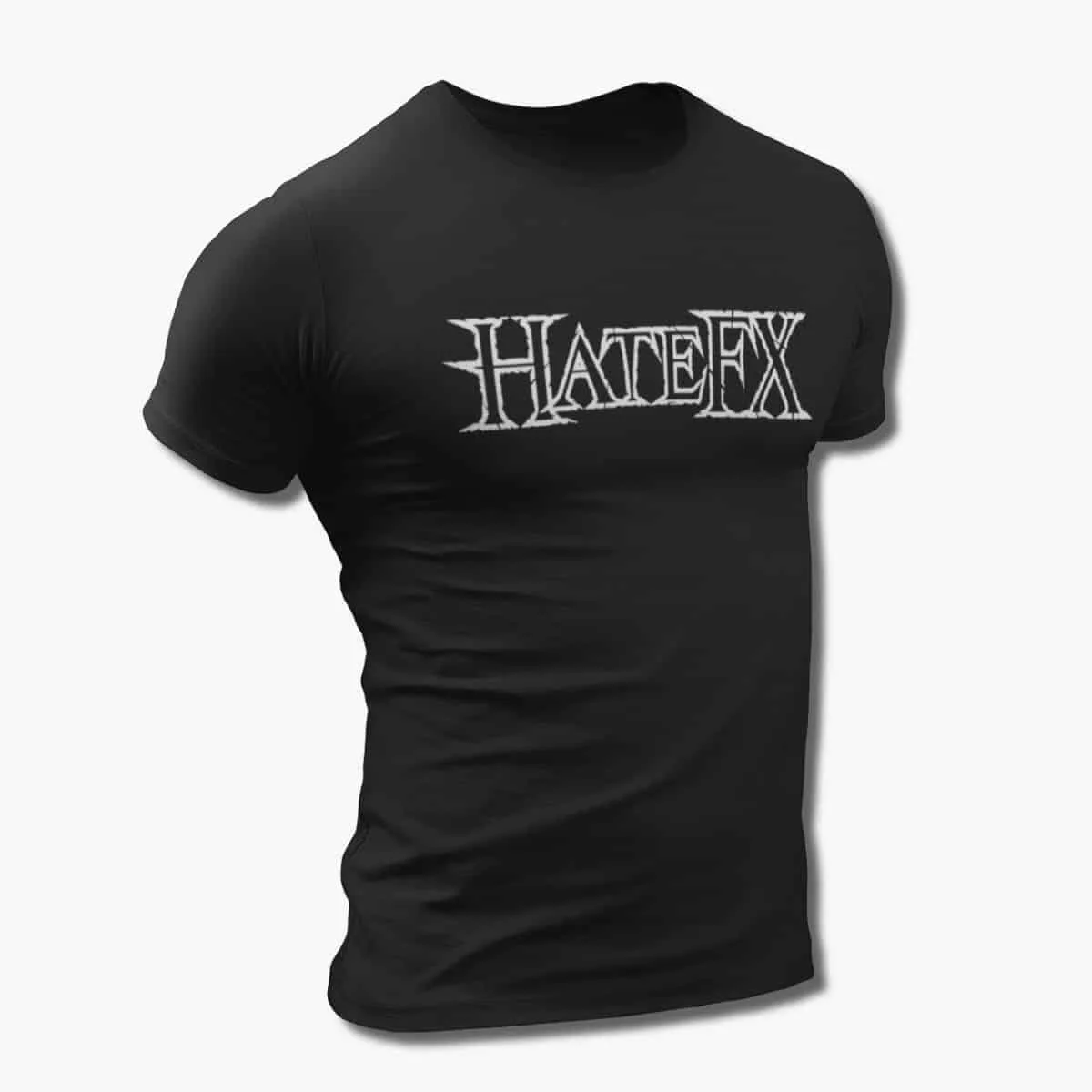 Hate FX Band T-Shirt, Hate FX Logo Black T-Shirt, Thrash Metal, Groove Metal Merchandise
