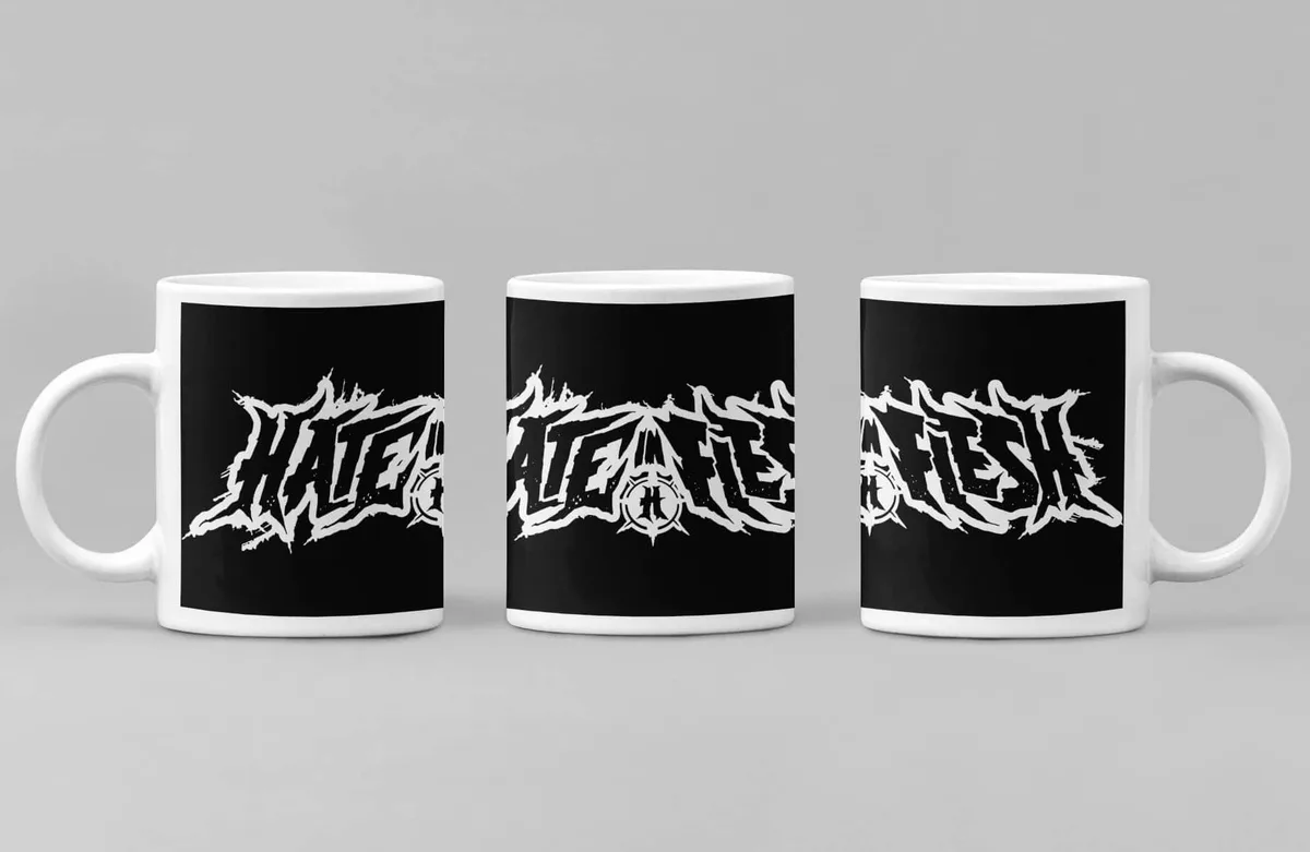 Hate in Flesh Coffee Mug, Hate in Flesh Logo Coffee Mug
