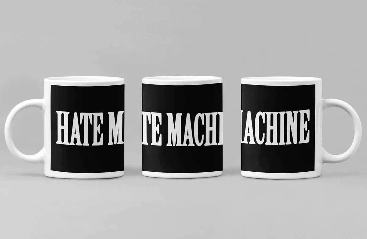 Hate Machine Coffee Mug, Hate Machine Logo Coffee Mug