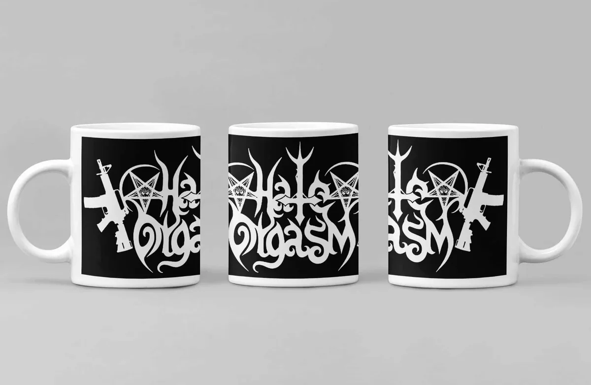 Hate Orgasm Coffee Mug, Hate Orgasm Logo Coffee Mug