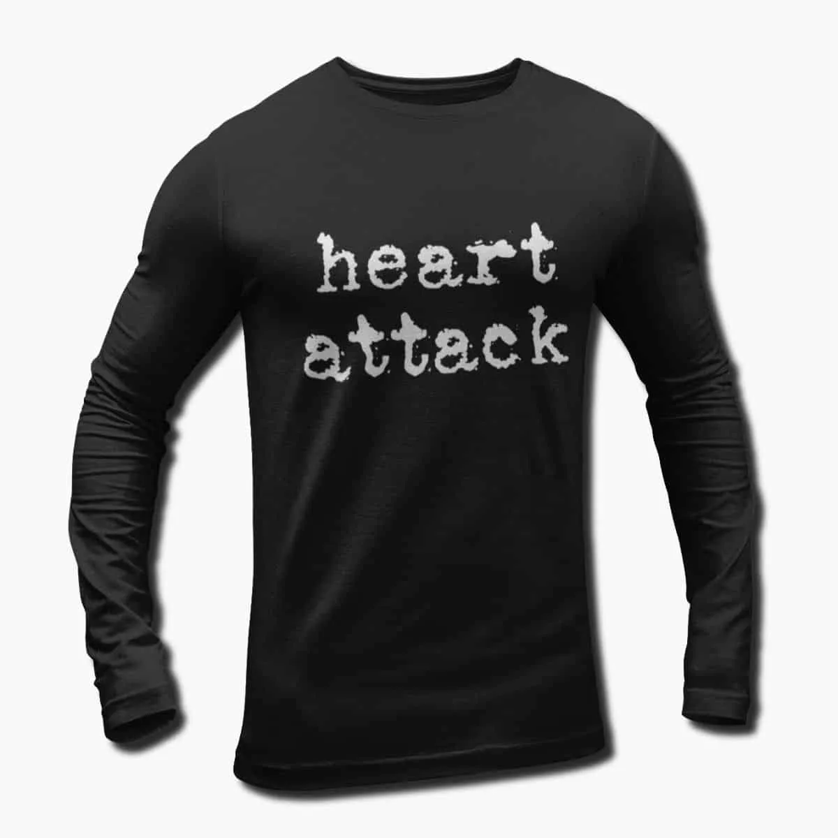 Heart Attack Band Long Sleeve T-Shirt, Heart Attack Logo Longsleeve T-Shirt, Southern, Groove Metal Merchandise
