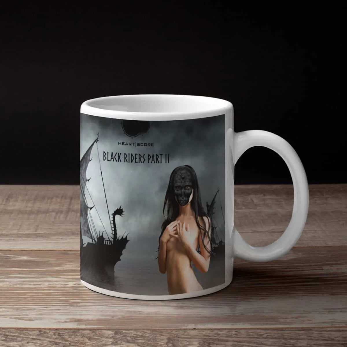 Heartscore Band Coffee Mug, Heartscore Black Riders Mug