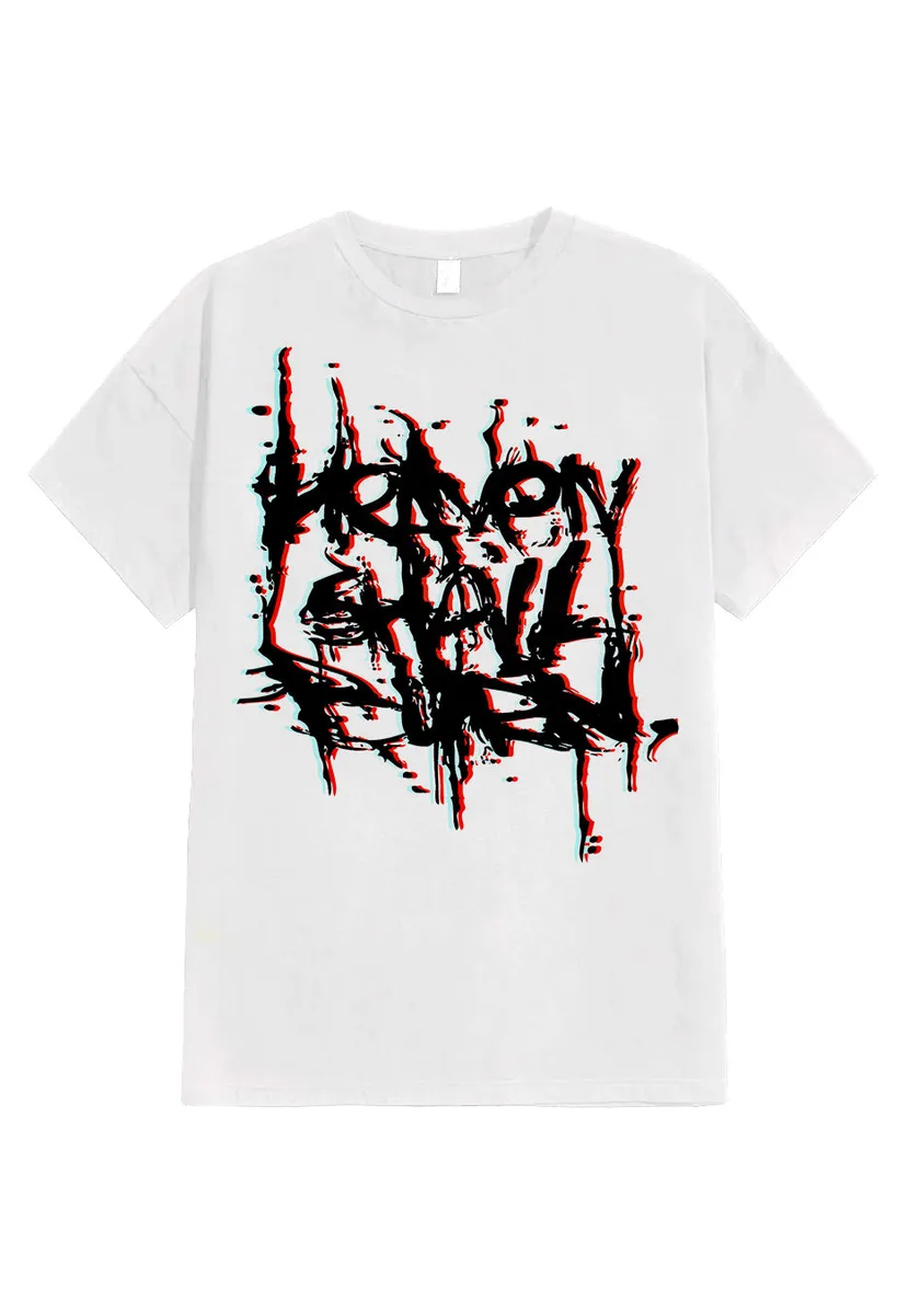 Heaven Shall Burn 3D Logo White T-Shirt