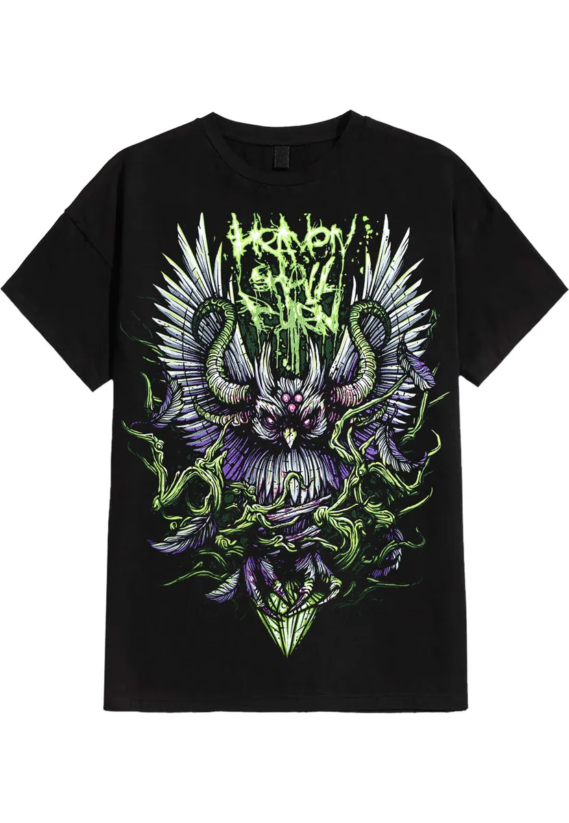 Heaven Shall Burn Green Owl T-Shirt