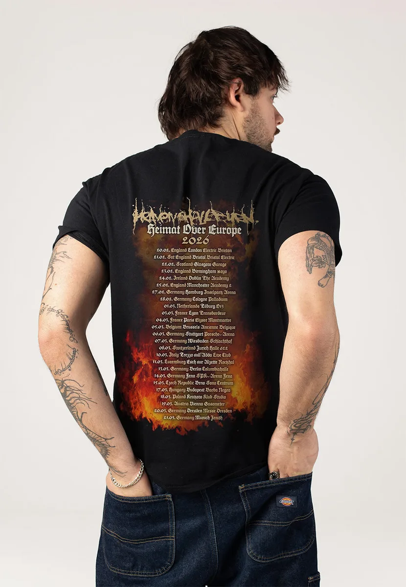 Heaven Shall Burn Heimat Over Europe Tour 2026 Hirsch T-Shirt