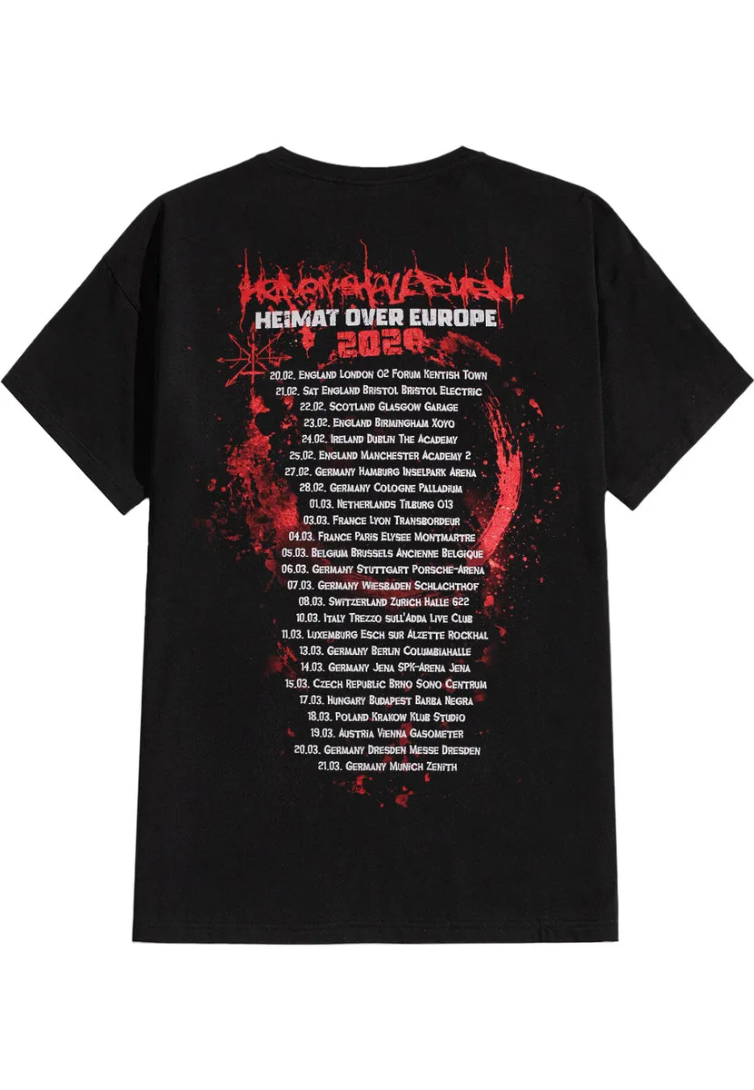 Heaven Shall Burn Heimat Over Europe Tour 2026 Whisper T-Shirt