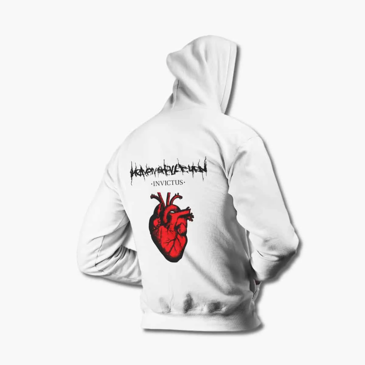 Heaven Shall Burn Hoodie, Heaven Shall Burn Invictus White Hoodie, Melodic Death Metal Merchandise