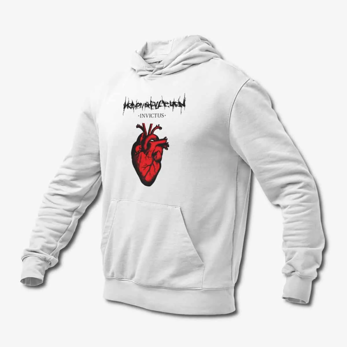 Heaven Shall Burn Hoodie, Heaven Shall Burn Invictus White Hoodie, Melodic Death Metal Merchandise