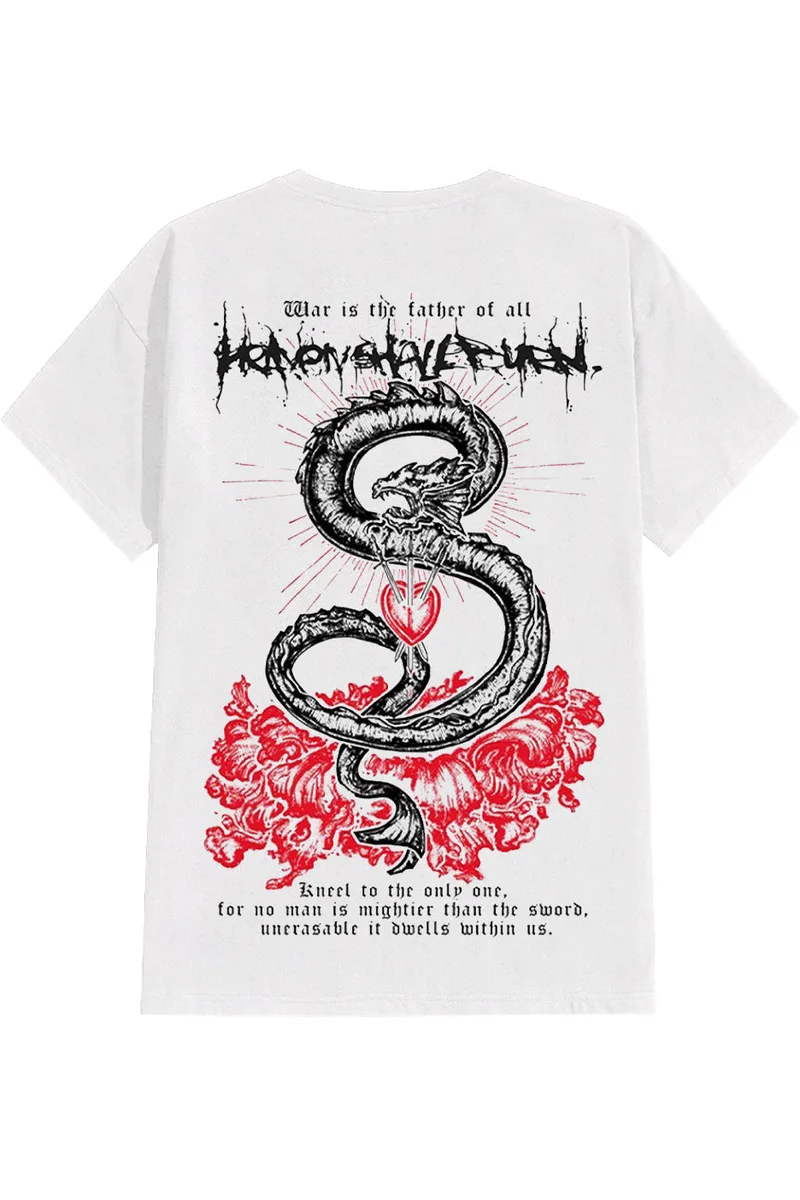 Heaven Shall Burn Leviathan White T-Shirt