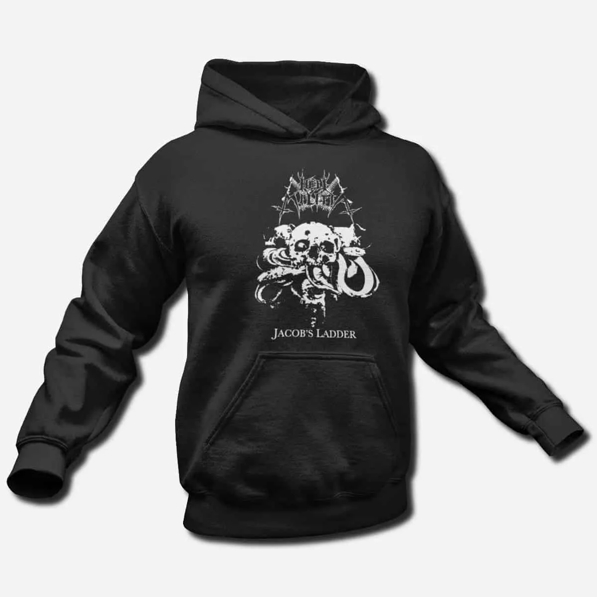 Hell Militia Band Hoodie, Hell Militia Jacob's Ladder Hooded Sweatshirt, Black Metal Merch