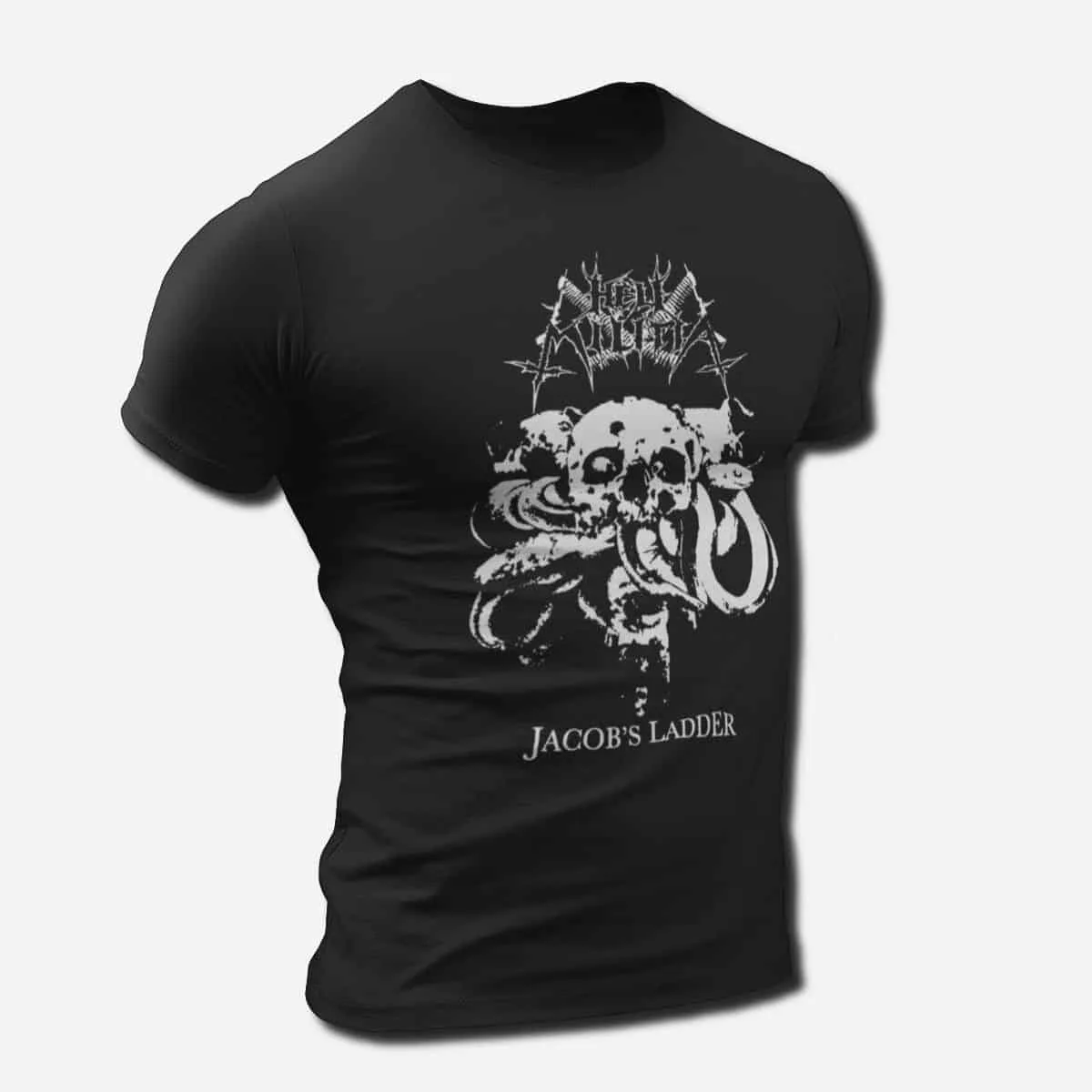 Hell Militia Band T-Shirt, Hell Militia Jacob's Ladder T-Shirt, Black Metal Merch