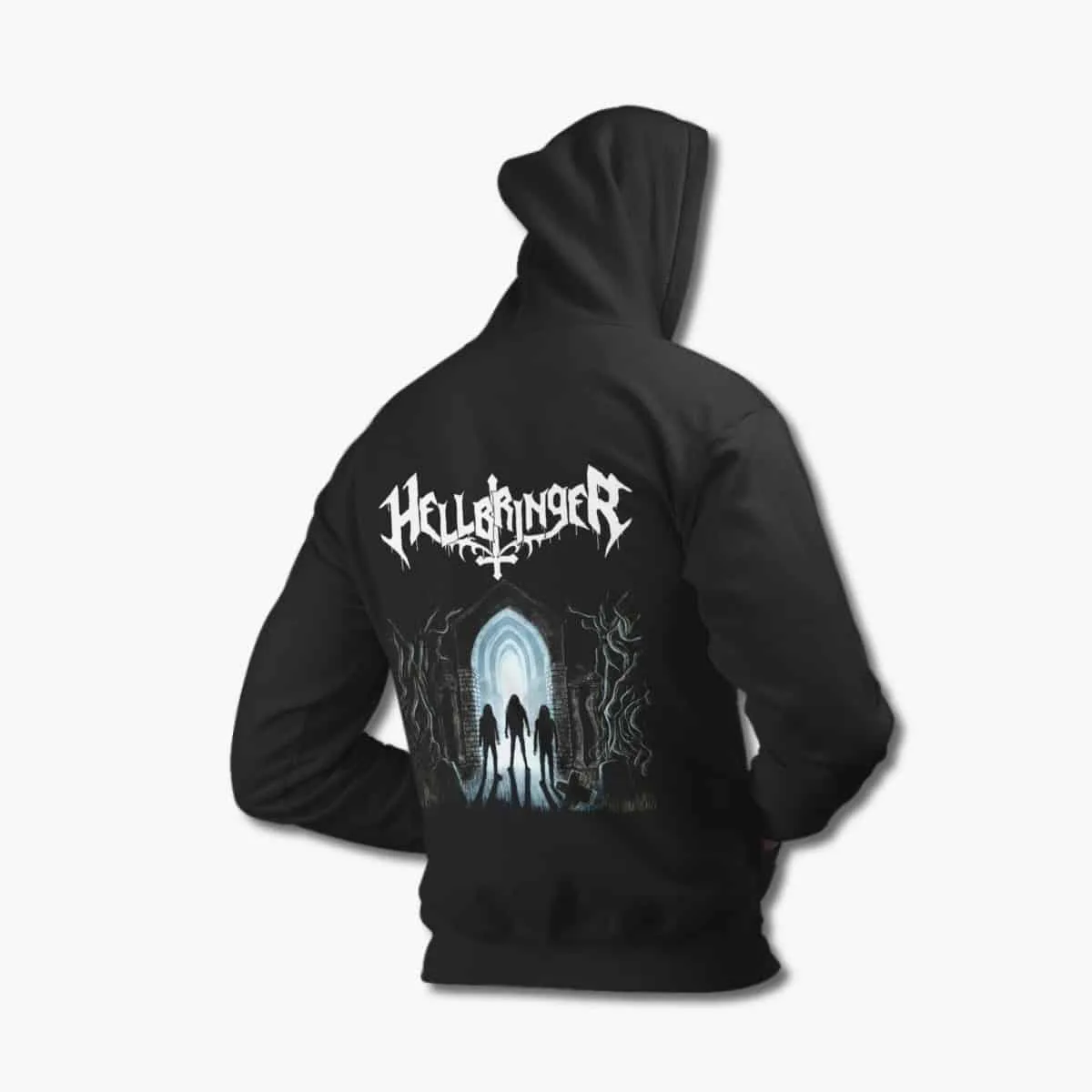 Hellbringer Hoodie, Hellbringer Horror from the Grave Black Hoodie, Thrash Metal Merchandise