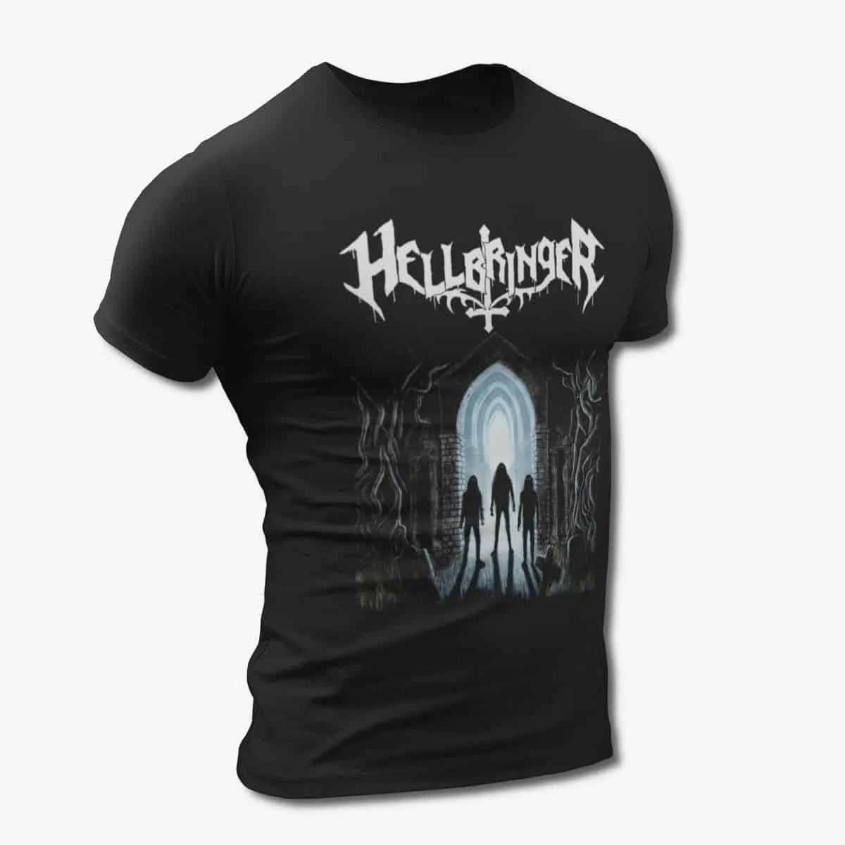 Hellbringer T-Shirt, Hellbringer Horror from the Grave Black T-Shirt, Thrash Metal Merchandise