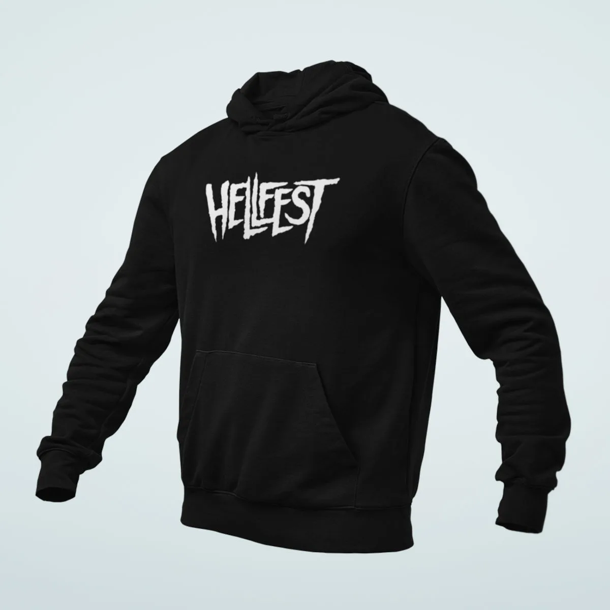 HellFest Hoodie, HellFest Logo Black Hoodie, Heavy Metal Merchandise