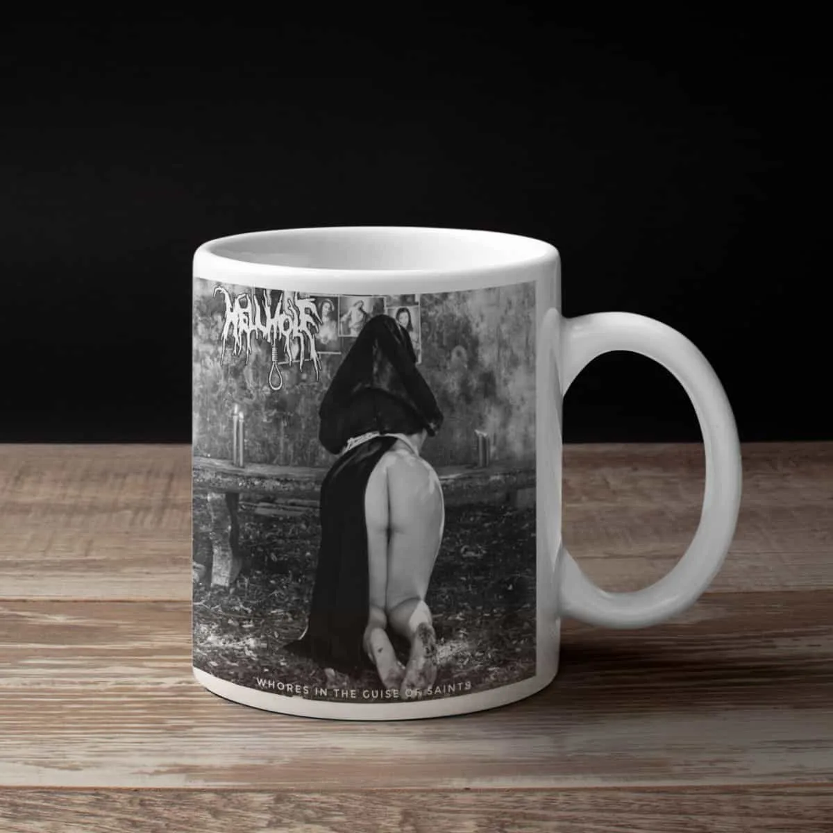 Hellhole Coffee Mug, Hellhole Whores in the Guise of Saints Mug