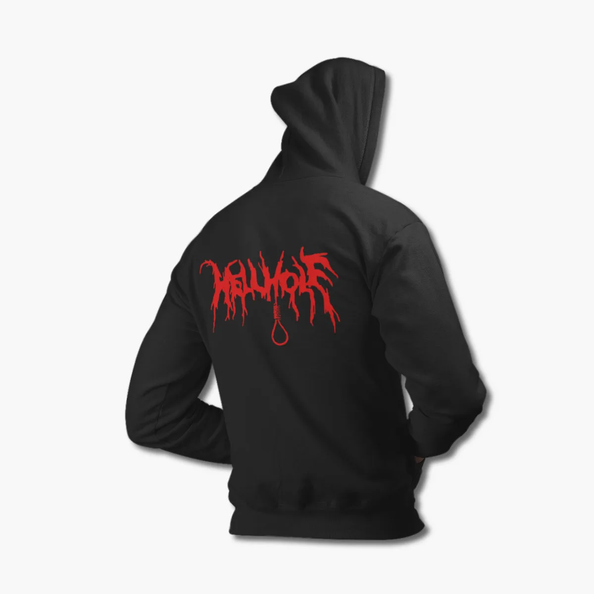 Hellhole Hoodie, Hellhole Logo Black Sweatshirt