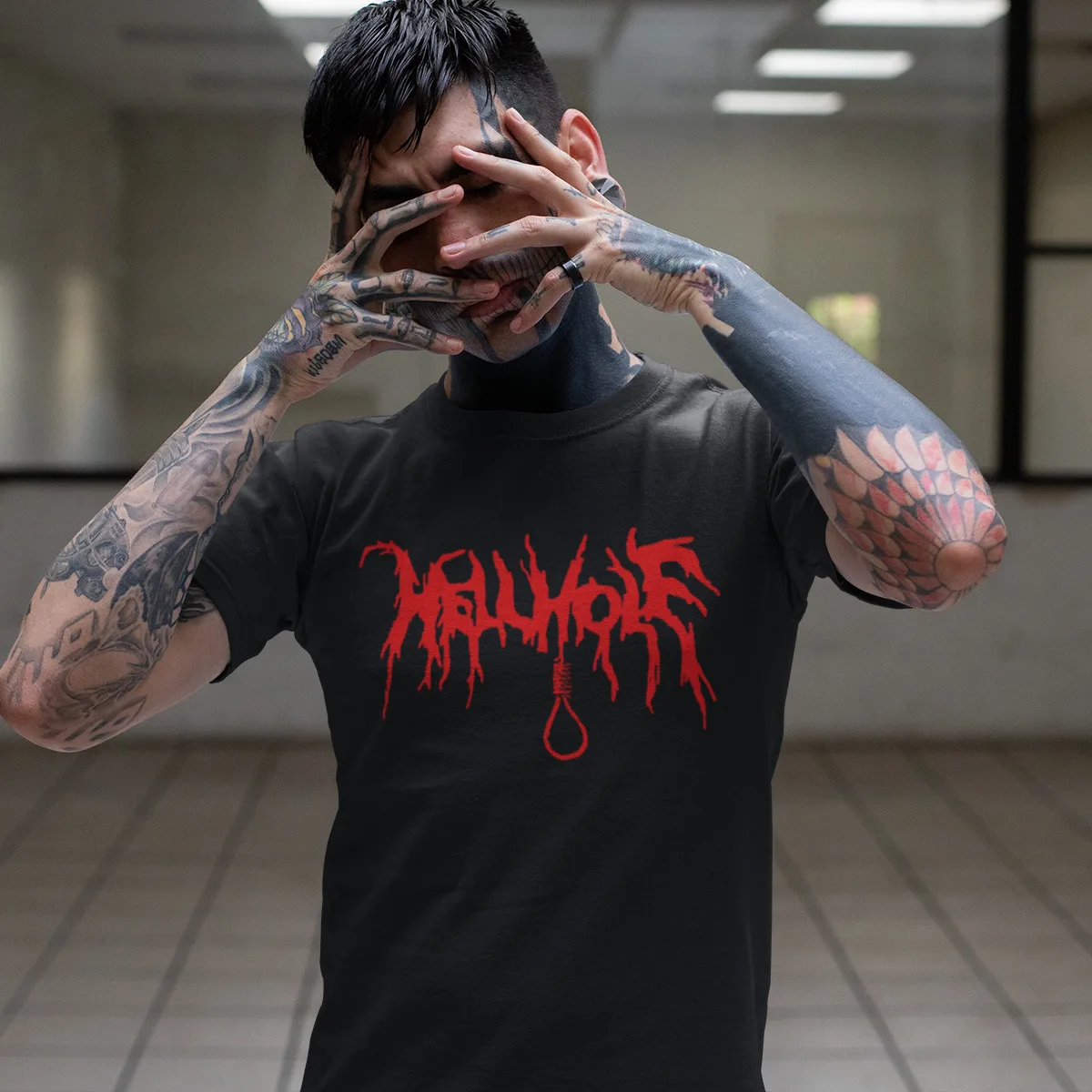 Hellhole T-Shirt, Hellhole Logo Black T-Shirt
