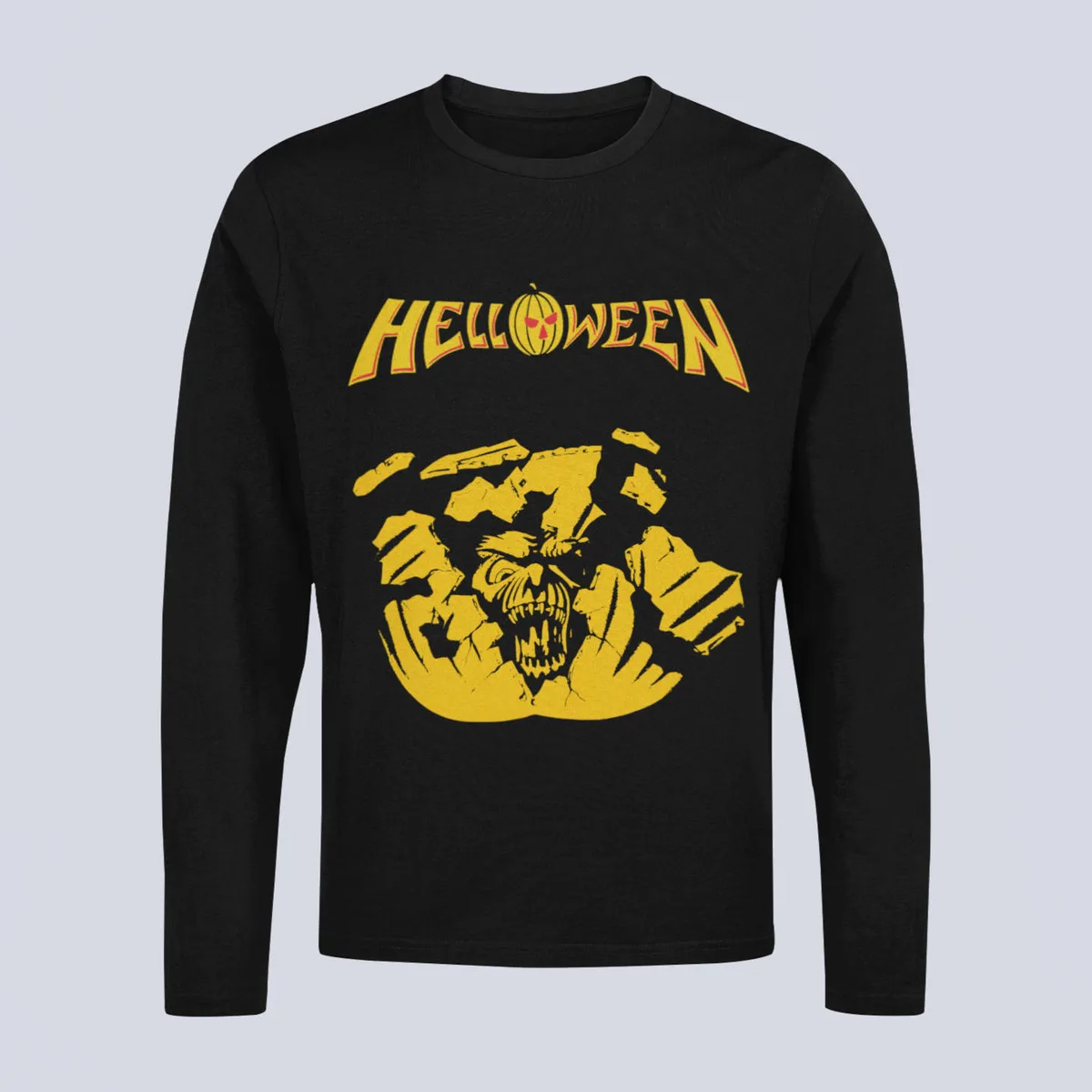 Helloween Longsleeve T-Shirt, Helloween Artwork Black Long Sleeve, Power Metal Merchandise