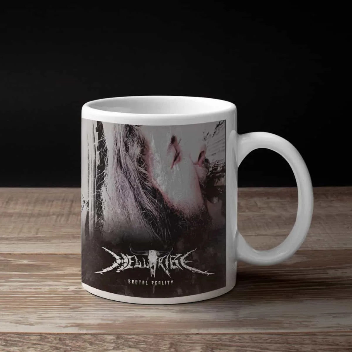 Helltribe Coffee Mug, Helltribe Brutal Reality Coffee Mug