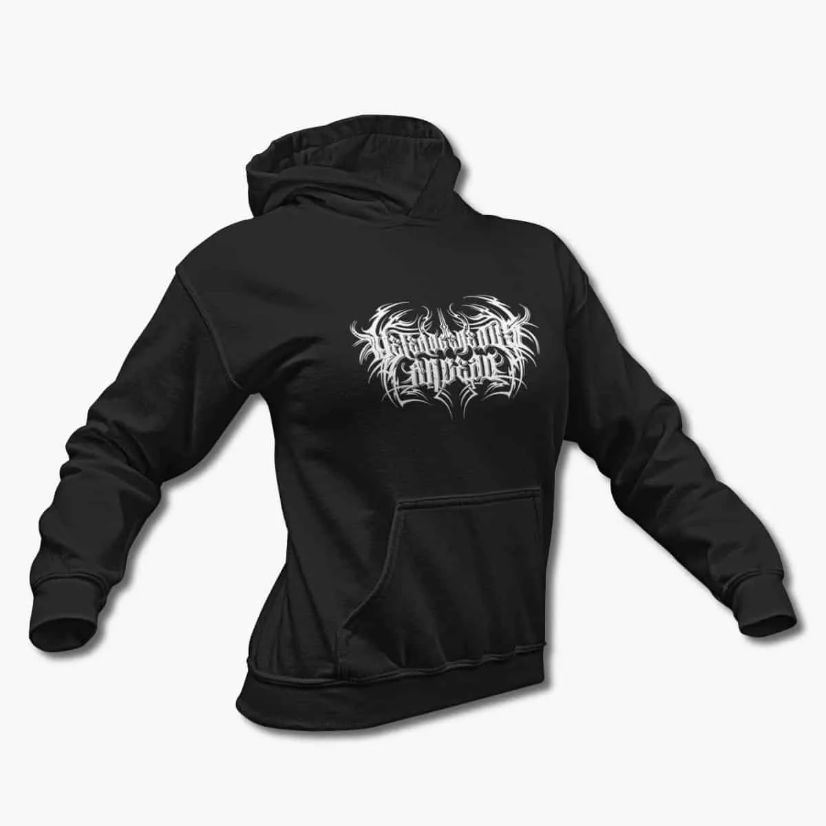 Heterogeneous Andead Hoodie, Heterogeneous Andead Black Hooded Pullover, Symphonic Death Metal Merchandise