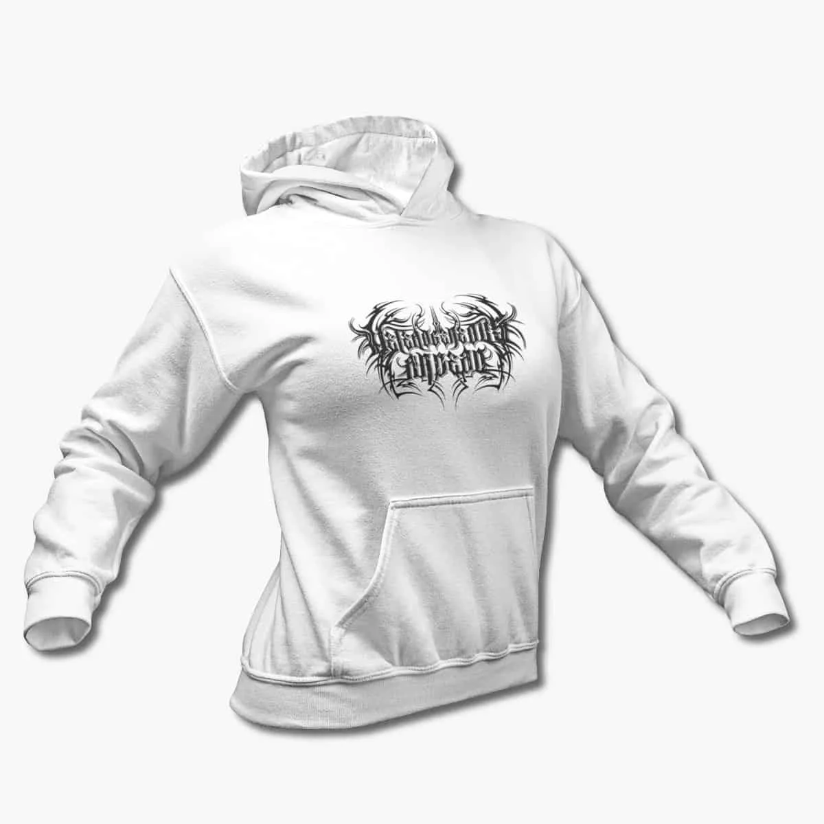 Heterogeneous Andead Hoodie, Heterogeneous Andead White Hooded Pullover, Symphonic Death Metal Merchandise