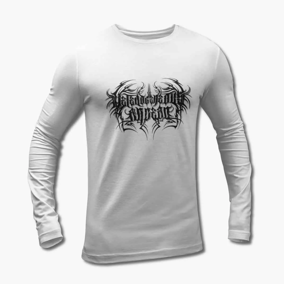 Heterogeneous Andead Long Sleeve T-Shirt, Heterogeneous Andead White Longsleeve T-Shirt, Symphonic Death Metal Merchandise
