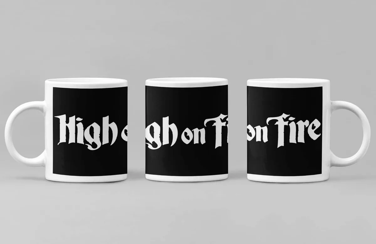 High on Fire Coffee Mug, High on Fire Logo Coffee Mug