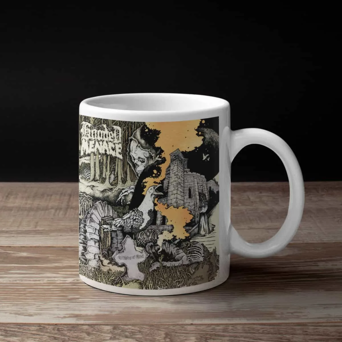 Hooded Menace Coffee Mug, Hooded Menace Effigies Of Evil Coffee Mug