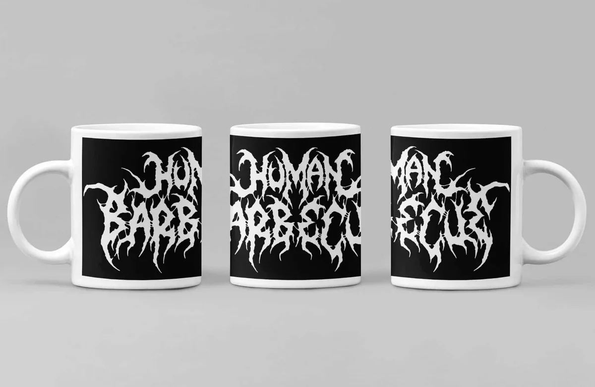 Human Barbecue Coffee Mug, Human Barbecue Logo Coffee Mug