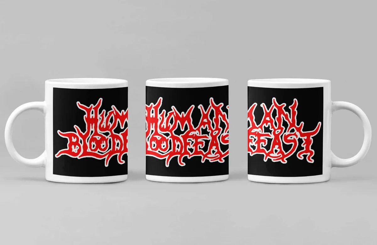 Human Bloodfeast Coffee Mug, Human Bloodfeast Logo Coffee Mug